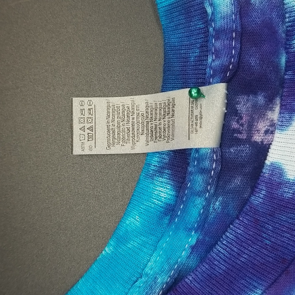 Hand Crafted Handmade Upcycled 2XL Short Sleeve 100% Cotton Tie Dye T-shirt - Picture 7 of 10